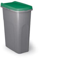 PLASTOR Cos gunoi modular, 25 Litri, Home Eco, gri si verde Cos de gunoi
