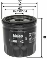 VALEO Filtru ulei VALEO 586142 (586142) - automobilus