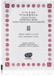 WHAMISA Organic Flowers Hydrogel Facial Mask mască intensă cu hidrogel pentru luminozitate si hidratare 33 g Masca de fata