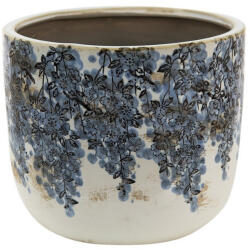 Clayre & Eef Ghiveci de flori din ceramica bej albastru 20x17 cm (6CE1422L)