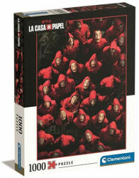 Clementoni La Casa de Papel - A nagy pénzrablás - Tolvajok vagy túszok? 1000 db-os (39654)