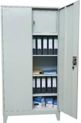 Plus Mobilier Fiset metalic Premium 3 rafturi si seif cu picioare 900x400x1920 mm (LxlxH), 50 kg/polita, neasamblat, PLUS gri Fiset metalic 2 3 50 kg Da 900x400x1920 (61004469) Dulap arhivare