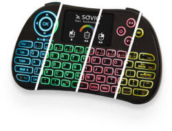 SAVIO Tastatura SAVIO KW-03 Illuminated wireless mini keyboard RGB TV Box, Smart TV, consoles, PC KW-03 (KW-03)