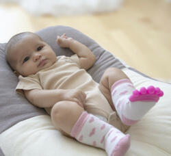 BabyJem Sosete cu accesoriu dentitie BabyJem Teether Socks (Culoare: Roz) - shop-doa