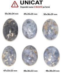 Palm Stone Opal Albastru Natural - 47-55 x 33-38 x 2-29 mm - (XXL) - 1 Buc