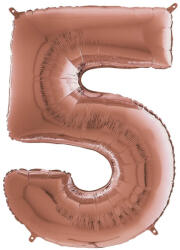 Grabo Balon folie cifra 5 rose gold 66 cm