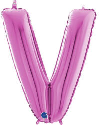 Grabo Balon folie litera V Roz 66 cm - articole-petreceri - 19,99 RON