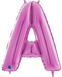 Grabo Balon folie litera A Roz 66 cm - articole-petreceri - 19,99 RON