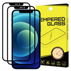 MG Full Glue Super Tough 2x sticla temperata pentru iPhone 12 mini, Negru
