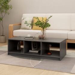 vidaXL Măsuță de cafea, gri, 110x50x34 cm, lemn masiv de pin (809914) Masa de cafea