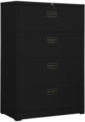 vidaXL Fișet, negru, 90x46x134 cm, oțel (336296) Dulap arhivare
