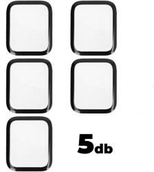 Alphajack Apple Watch 7 (41mm) 5db Prémum kijelzővédő üvegfólia fekete kerettel