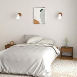 vidaXL Noptiere, 2 buc. , maro miere, 40x31x40 cm, lemn masiv de pin (808070)