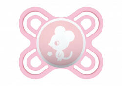 MAM Perfect Start Fairytale szilikon cumi (0-2 hónap) - Rózsaszín - Egérke - pindurka