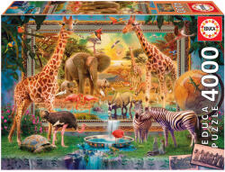Educa Puzzle Educa din 4000 de piese - Savana prinde viata (EDU19285) Puzzle