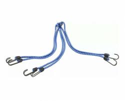 Thirard Chinga elastica Thirard, diametru 8 mm, lungime 80 cm, 6 capete cu carlige, inel central, culoare albastru