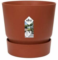 Elho Greenville round 24 cm brique színű, műanyag kaspó