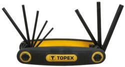 TOPEX Imbuszkulcs készlet, torx kulcs készlet T9 - T40, 8 részes, torx, bicskás | TOPEX 35D959
