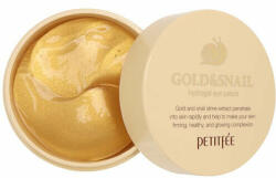 Petitfee Hydrogel Eye Patch Gold & Snail, хидрогелни пачове за очи със злато и охлювен муцин
