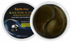 Farm Stay Black Pearl Gold Hydrogel Eye Patch, хидрогелни пачове за под очи с перли и злато (8809460461107)