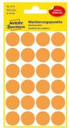 AVERY Etikett AVERY 3173 jelölőpont 18mm neon narancs 96 db/csomag (3173) - homeofficeshop