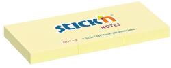 STICK N Öntapadó jegyzettömb STICK`N 38x51mm pasztell sárga 3x100 lap (21003) - homeofficeshop