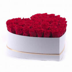 Aranjamente florale - Aranjament floral inima cu trandafiri de sapun Special L, rosu Aranjament floral