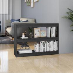 vidaXL Bibliotecă/Separator cameră, gri, 100x30x71, 5 cm, lemn de pin (808210) Biblioteca