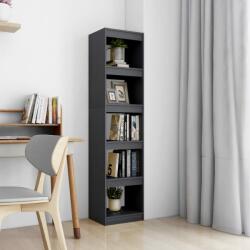 vidaXL Bibliotecă/Separator cameră, gri, 40x30x167, 5 cm lemn masiv pin (808150) Biblioteca