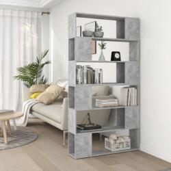 vidaXL Bibliotecă/Separator cameră, gri beton, 100x24x188 cm (3082075) Biblioteca