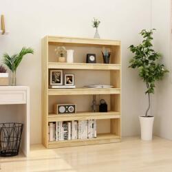 vidaXL Bibliotecă/Separator cameră, 100x30x135, 5 cm, lemn masiv de pin (808218) Biblioteca