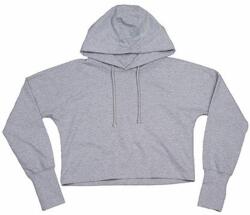 Mantis Női crop top pulóver - Szürke melírozott | L (M140-1000256727)