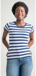 Mantis Női csíkos póló - Sötétkék / fehér | S (M110S-1000136736)