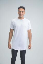 Mantis Tricou bărbătesc cu lungime prelungită - Albă | XL (M126-1000212797)