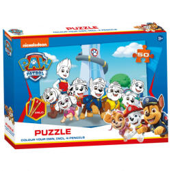 Paw Patrol Mancs őrjárat puzzle - Színezd magad! (PW01016)
