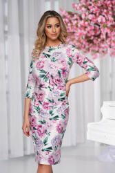StarShinerS Rochie StarShinerS midi tip creion din material elastic si fin cu imprimeu floral - starshiners - 170,99 RON