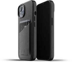 Mujjo Husa de protectie Mujjo tip portofel pentru iPhone 13, Piele, Black (MUJJO-CL-022-BK) (MUJJO-CL-022-BK)