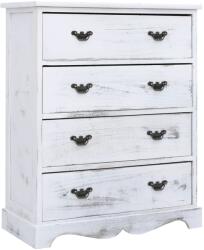 vidaXL Dulap cu sertare, alb, 60x30x75 cm, lemn (284180) Comoda