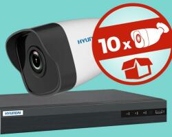 Hyundai 10 csőkamerás, 4MP (2K), IP kamerarendszer