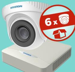 Hyundai 6 dómkamerás, 2MP (FHD 1080p), AHD kamerarendszer