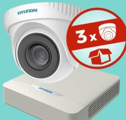 Hyundai 3 dómkamerás, 2MP (FHD 1080p), AHD kamerarendszer