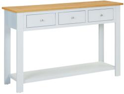 vidaXL Masă consolă, 118x35x77 cm, lemn masiv de stejar (288626)