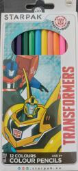 Színes ceruza készlet, "transformers", 12 különböző szín, starpak