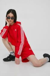 Adidas bluză Adicolor HC2017 femei, culoarea roșu, cu imprimeu HC2017-VIRED PPYY-BLD0K8_33X