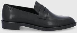 Vagabond Shoemakers mocasini de piele Frances femei, culoarea negru, cu toc plat PPYY-OBD0GJ_99X