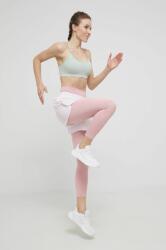 adidas Performance pantaloni scurti HD2809 femei, culoarea roz, neted, medium waist PPYY-SZD0D4_03X