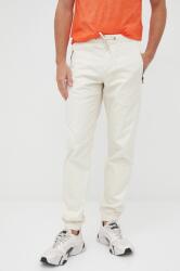 Sisley pantaloni de bumbac barbati, culoarea bej, jogger PPYY-SPM0L5_01X