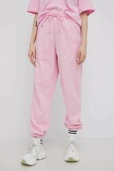 adidas Originals pantaloni HM4873 femei, culoarea roz, cu imprimeu PPYY-SPD0ED_30X