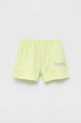 Guess pantaloni scurți din bumbac pentru copii culoarea galben, cu imprimeu PPYY-SZG02A_10X
