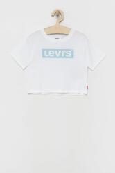 Levi's tricou de bumbac pentru copii culoarea alb PPYY-TSG0EO_00X